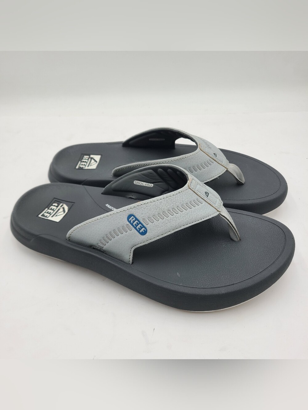 B41 Reef Mens Swellsole Cruiser Grey Blue Extremely Comfortable Ortho Sandals 12